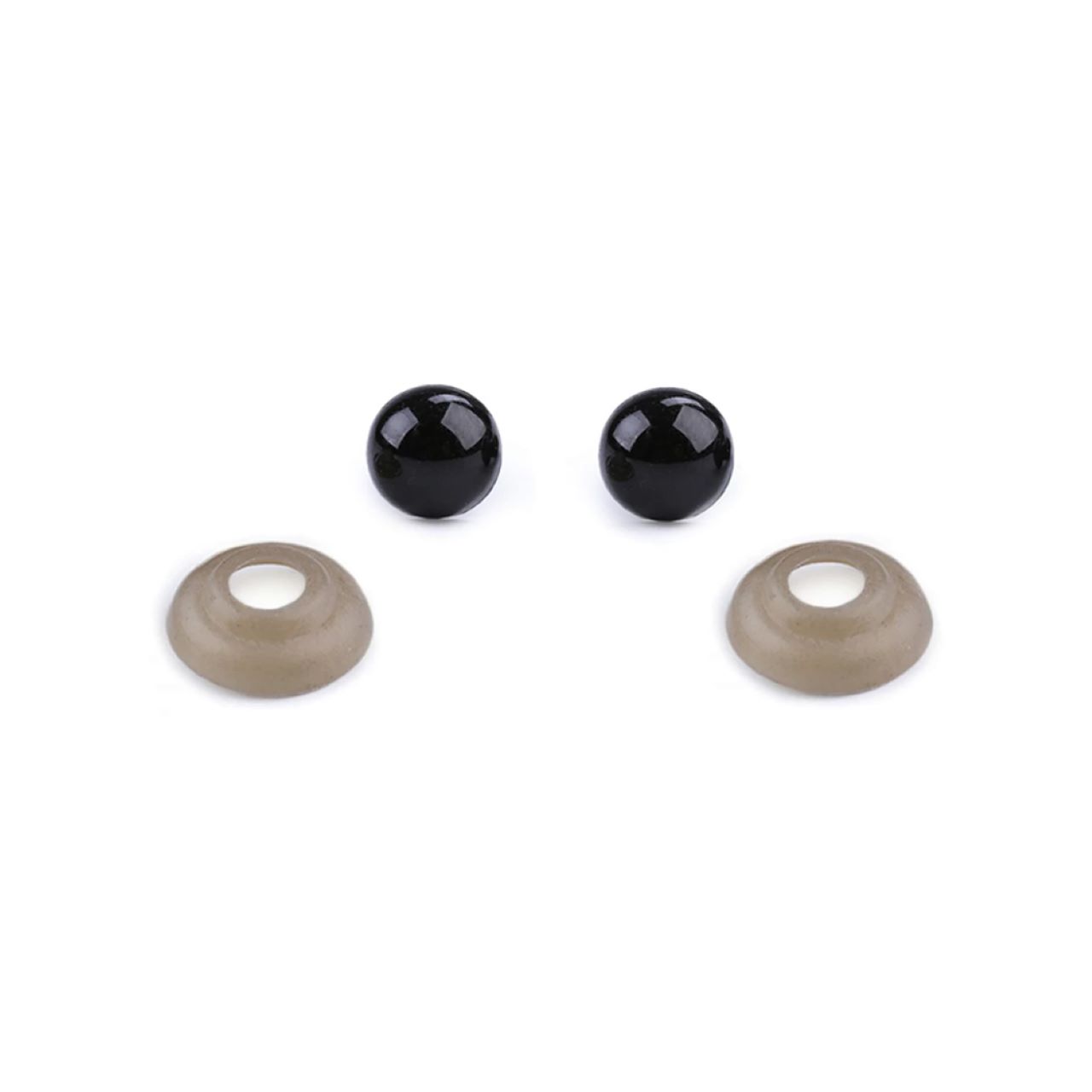 Bezpečnostné oči čierne 6 mm