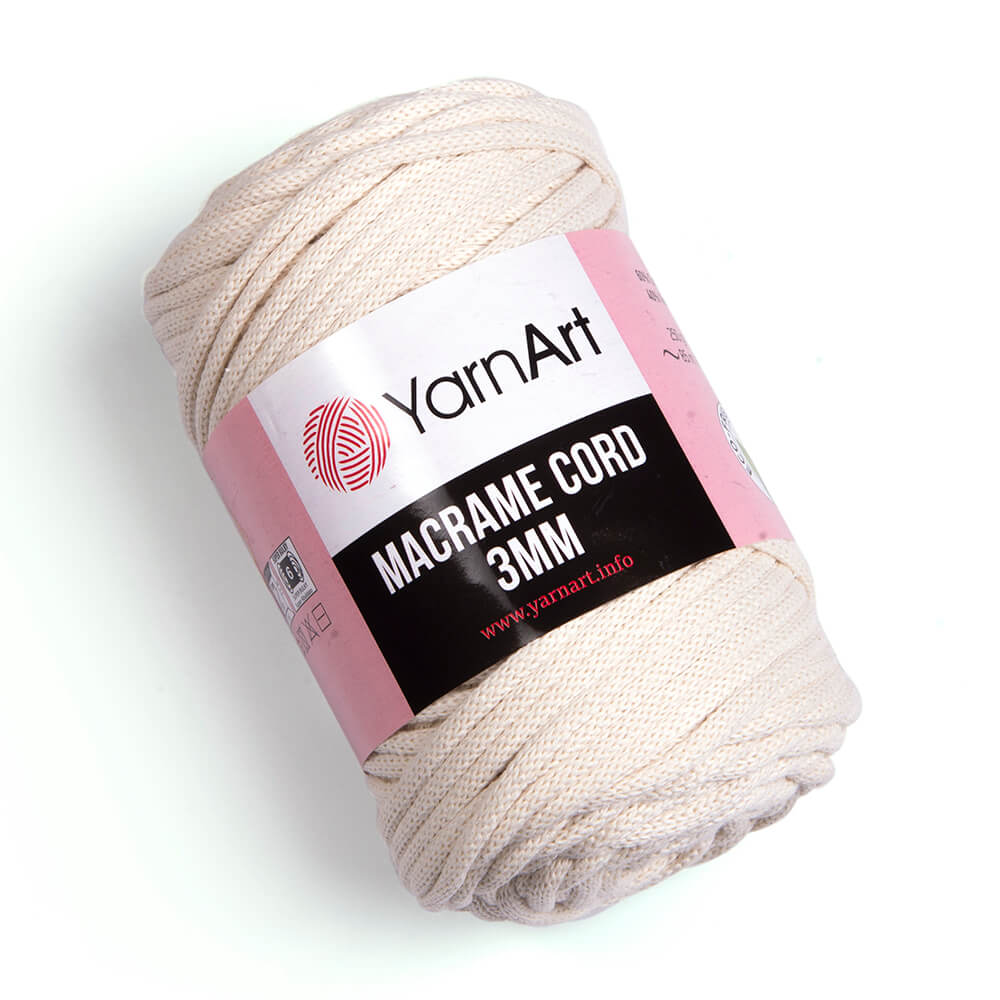 Macrame Cord 3 mm 752 smotanová