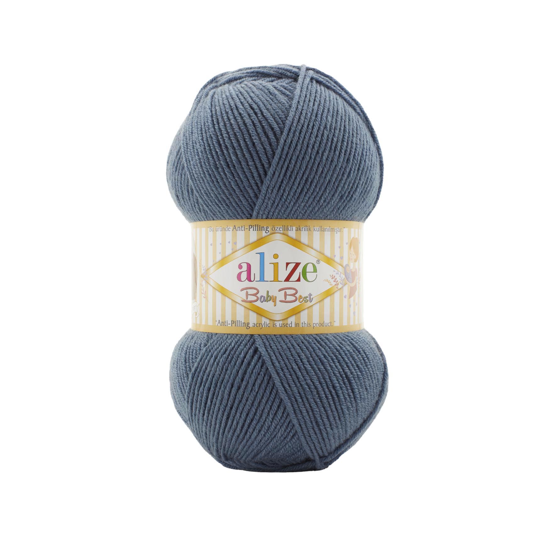 Alize Baby Best 418 svetlá sivomodrá