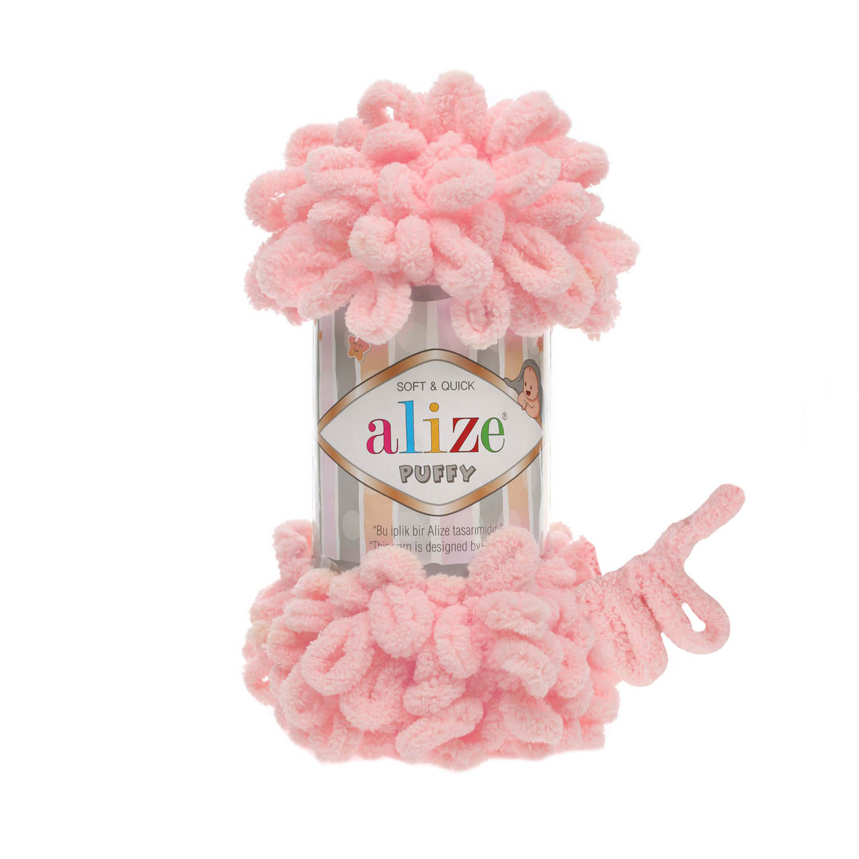 Alize Puffy 638 jasná ružová 