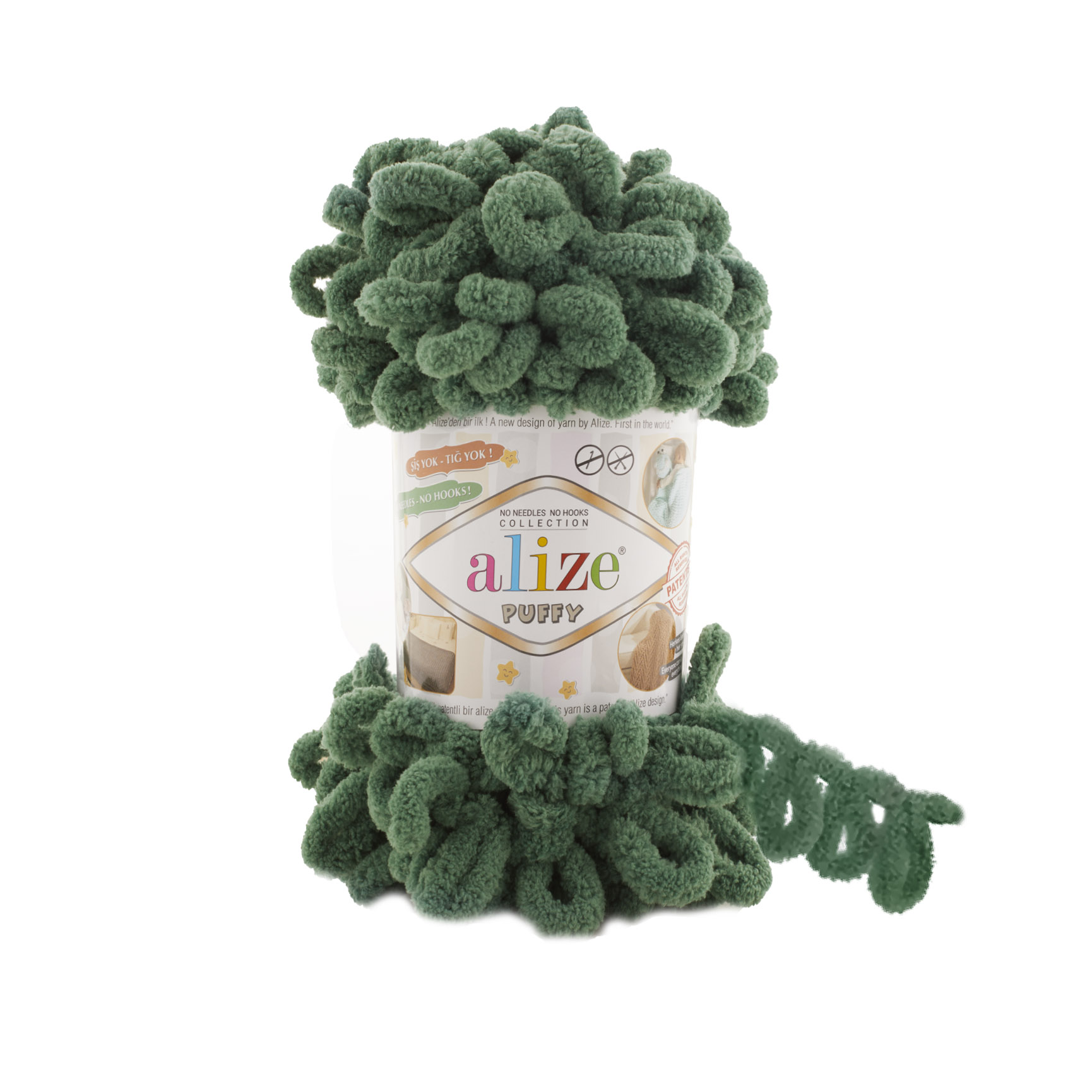 Alize Puffy 532 tmavo zelená