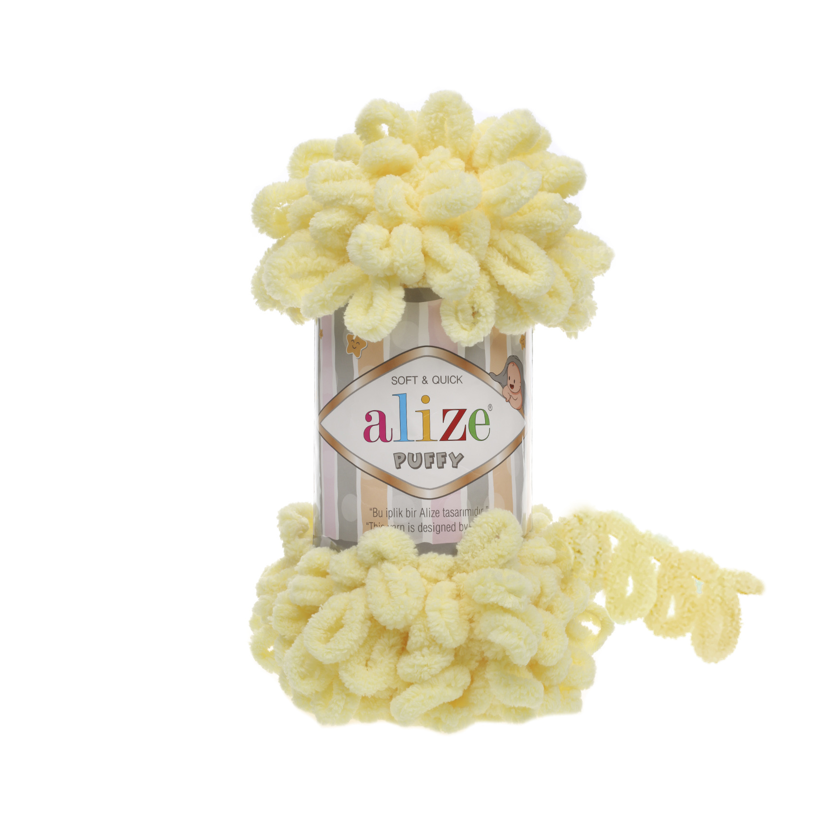 Alize Puffy 13 svetlá žltá