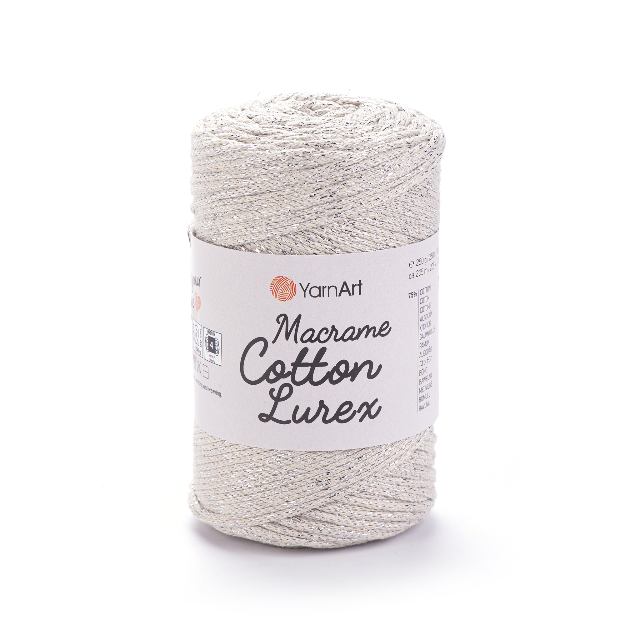 YarnArt Macrame Cotton Lurex 725 béžová