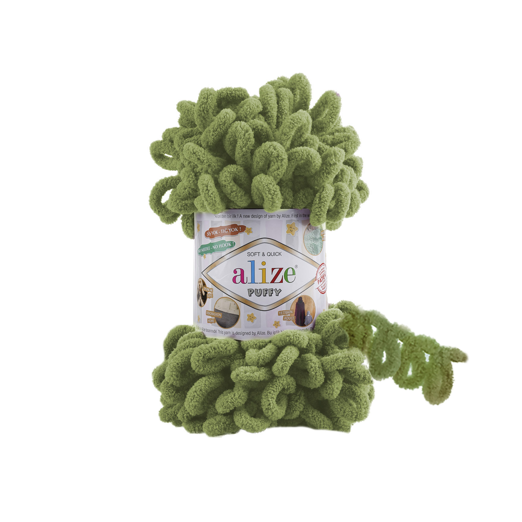 Alize Puffy 485 pistáciová zelená