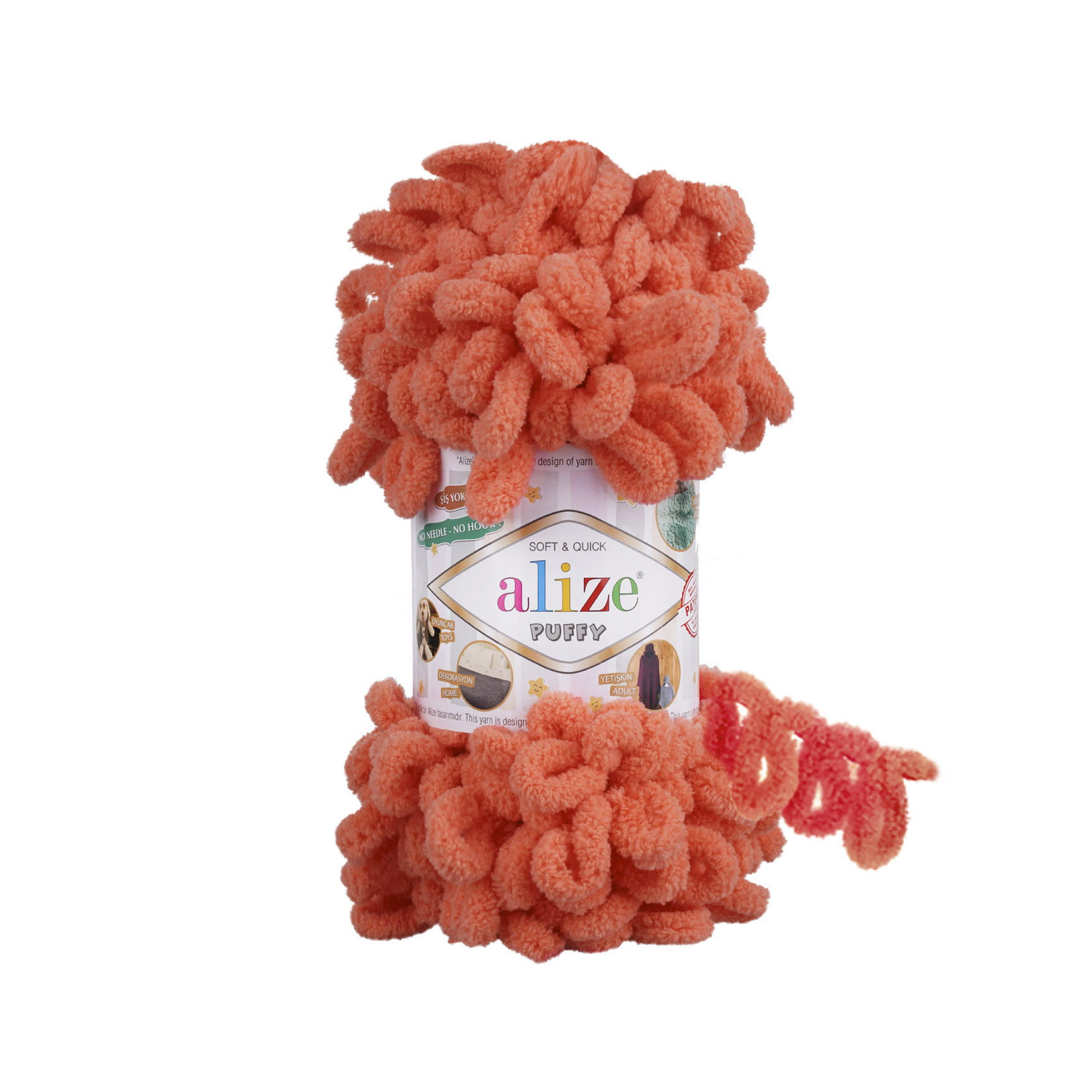 Alize Puffy 619 koralová