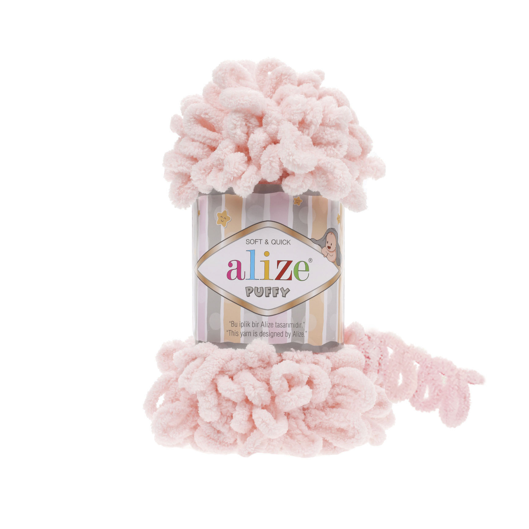 Alize Puffy 733 svetlá pudrová