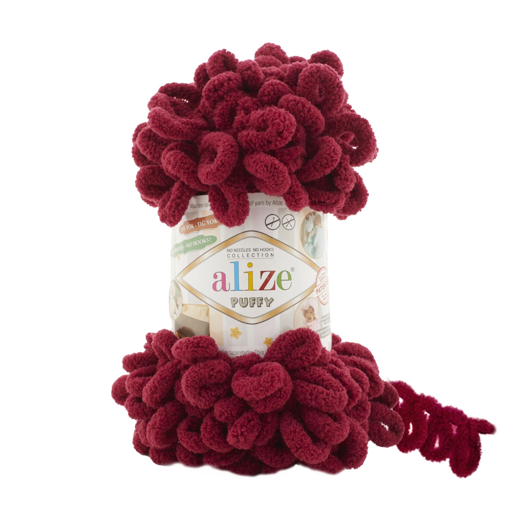 Alize Puffy 740 višňová