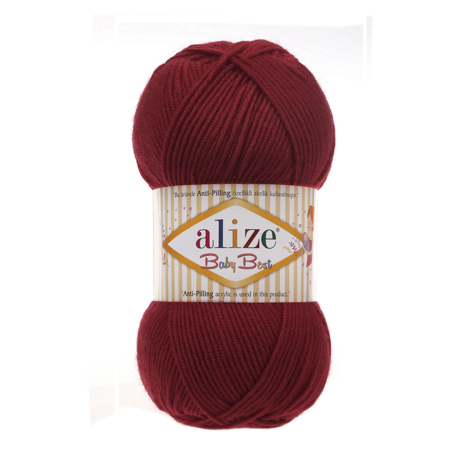 Alize Baby Best 390 bordová